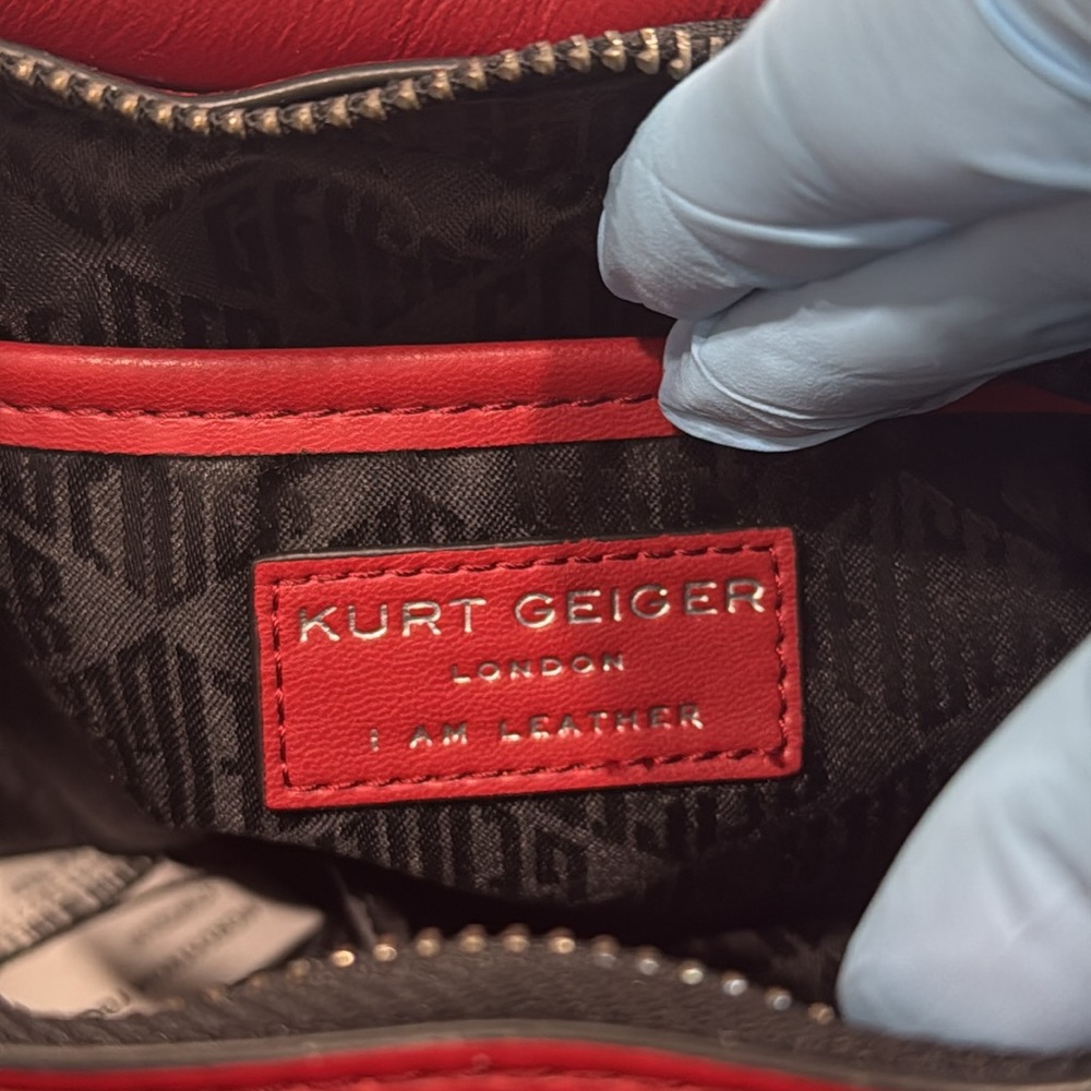 Kurt Geiger London Kensington Leather Clutch - Picture 9 of 14